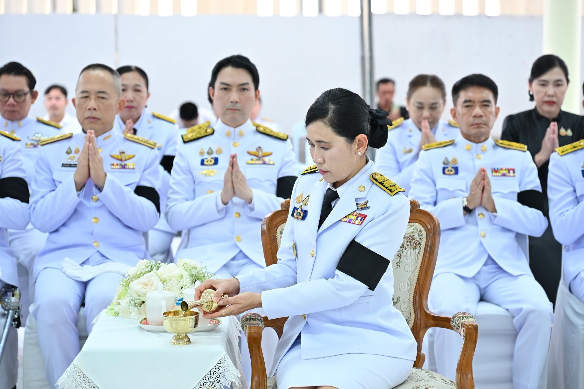 title - ส.ป.ก.นครปฐม เข้าร่วมพิธีบำเพ็ญกุศลปัญญาสมวาร (50 วัน) และทำบุญตักบาตร ถวายเป็นพระกุศลแด่ สมเด็จพระเจ้าลูกเธอ เจ้าฟ้าพัชรกิติยาภา นเรนทิราเทพยวดี กรมหลวงราชสาริณีสิริพัชร มหาวัชรราชธิดา